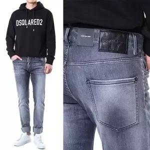 [디스퀘어드2][명품] 디스퀘어드2 디스퀘어드 블랙래더 로고패치 스트레치