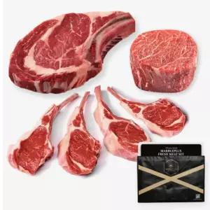 Fresh 명절 설날 추석 선물용 캠핑세트 (토마호크 650g + 뉴질랜드 프렌치랙 250