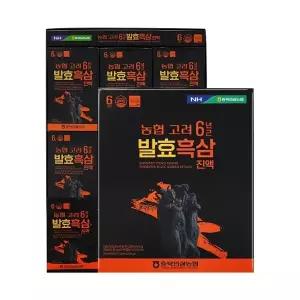 농협 고려 6년근 발효흑삼 진액 70ml x 30포 x 4개
