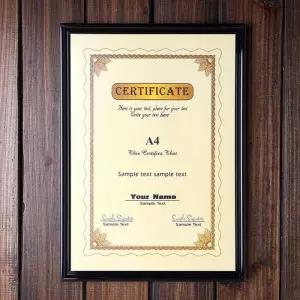 사진 A4 졸업장 벽걸이 액자 A4액자 상장액자 (블랙)