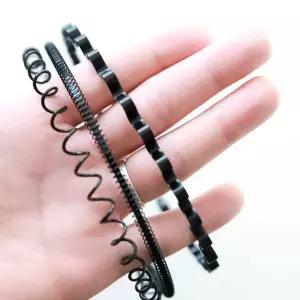 남자 스프링 와이어 철사 머리띠 3type/안아픈 얇은 남자머리띠 얇은머리띠