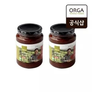 올가 ORGA 햇 유기농 설향 딸기잼 600g x 2개
