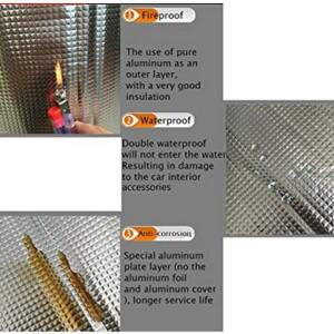 에어컨 튜브 방음 패드 양면 방화벽 자동차 후드 단열재 내부 매트 25c50cm 고무 폼