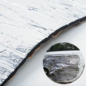 차량용 방음 패드 에어컨 튜브 알루미늄 호일 오디오 양면 자동차 후드 절연재 내부 25c50cm