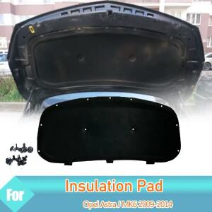 전면 엔진 후드 절연 패드 사운드 열 코튼 방음 매트 커버 폼 Opel Astra J MK6 2009-2014 용 내화성