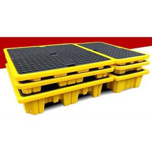 오일 드럼 이중 누출 화학 빠렛트 방수 파렛트 거치대