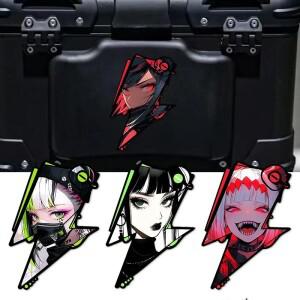 1개입 애니메이션  번개 스티커 노트북 스케이트보드 저널 및 엣지한 분위기 장식