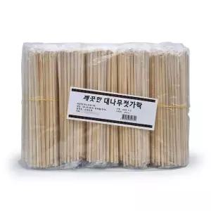 [콩심팥심]고급 대나무 일회용 젓가락 캠핑 청소용 환경 친화적