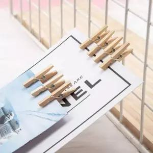 사진 UI46LM95 메 걸이 나무 집게 100p 문구 미니