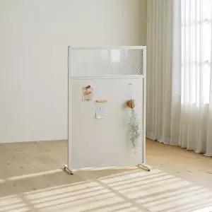 [레트로하우스] 틴우드 유리 철제파티션 800 (하프)