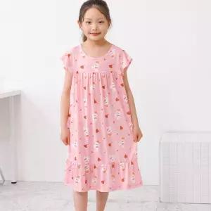 여름 원피스 잠옷 여아 키즈 주니어 내의 굿데이럭키 쿨냉감 반팔 원피스