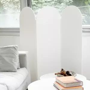 접이식 파티션 모던 이동식 가림막 라운드 파티션 원룸 공간 분리 골판지 사무실 8mm 책상 강화