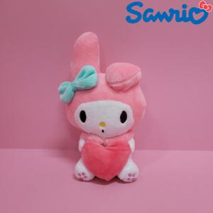 산리오 마이멜로디 하트 가방고리 12cm 애착 인형