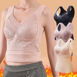 [2개세트] 캡내장 기모나시 노와이어 브라 일체형 나시 런닝 따뜻한 겨울 보온 발열 히트텍 내의 및 심리스 무봉제 팬티 언더웨어 모음전