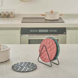 실리콘 고온 냄비 받침대 인덕션 보호매트 스크래치 방지 패드 2개
