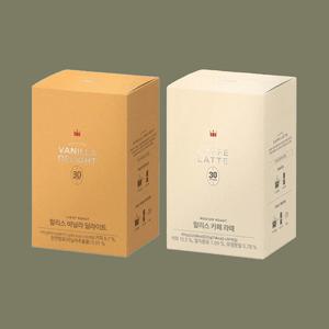 할리스 바닐라딜라이트 커피믹스 30입, 1개 + 카페라떼 커피믹스 30입, 1개 맛있는