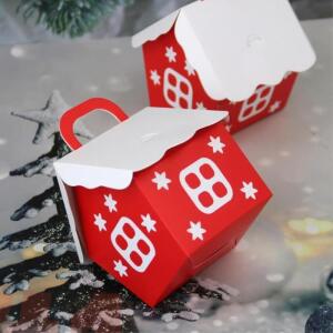 크리스마스 작은 집 사탕 선물 포장 상자 마카롱포장 경품
