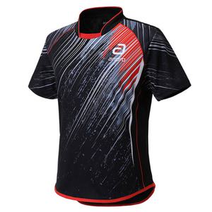 [안드로]남녀공용 애로우 탁구 유니폼 상의_ 블랙