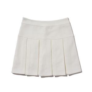 [로아드로아]우먼즈 플리츠 테니스 스커트 (화이트)