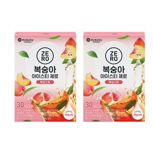 맥널티 아이스티 제로 복숭아 액상스틱 탕비실 30T X2 BNS
