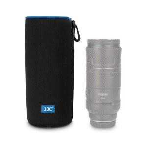 JJC 드로스트링 네오프렌 카메라 렌즈 파우치 케이스, DLSR 미러리스 렌즈용 보호 가방 최대 3.9 x 11.0