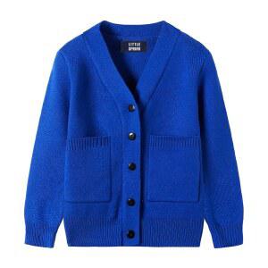 리틀스프링 스웨터 가디건 브이넥 버튼 다운 니트