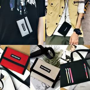 미니 포켓 목걸이형 카드 지갑 신분증 목걸이줄 여행용 반지갑 4컬러