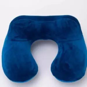 에어 목베개쿠션 휴대용 여행용기내목베개 (블루) (4998s)
