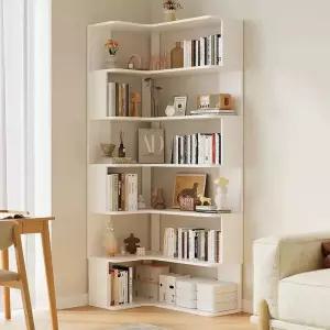 모서리책장 코너 책꽂이 수납 틈새 삼각 선반 수납장 코너장 거실서재 모서리 책꽂이선반