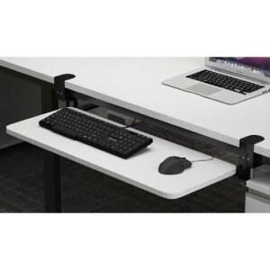 키보드 책상 트레이 받침대 부속품 홑판65x25CM 레일 거치대 선반 슬라이드