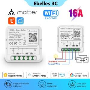 APC 물질 Wifi 스위치 16A  홈 자동화 릴레이 모듈 타이머는 Alexa Google Homekit Smartthings Tuya와 함