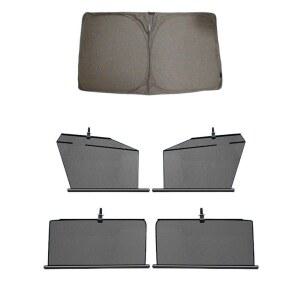 창문 선쉐이드 자동 슬라이딩 꽃무늬 차박 밴라이프 shade 사생활보호