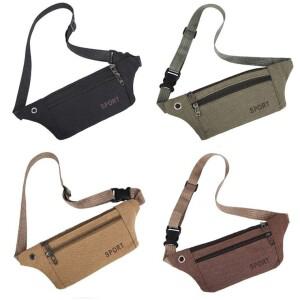 캐주얼힙색 허리가방 웨이스트백 크로스백/ 슬링백 자전거힙쌕/스마트폰 전대/휴대폰 가방/이어폰홀 등산낚시 미니보조 가 방 수납