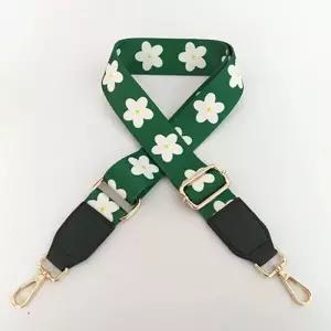 [룽스]플라워 그린 어깨끈 크로스가방끈 4013C