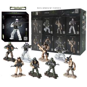 오로라 스페셜 트룹스 블럭 피규어 군인 관절 자유 전쟁 프라모델 조립 완구 소근육 발달 아이큐 지능 향상