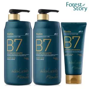B7 안티헤어로스 약산성 탈모샴푸 1000ml 2개+200ml