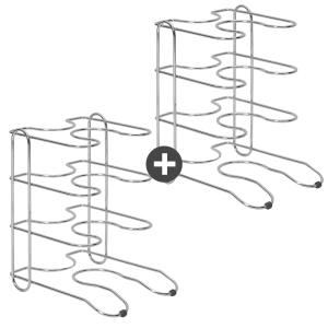 올스텐 후라이팬 정리대 4단x2 /프라이팬 냄비 정리 선반
