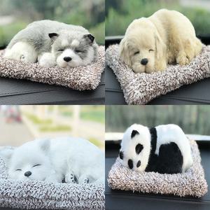 TPC21 차량용탈취인형 강아지인형 리얼펫 활성탄 향균 공기정화 잠자는 고양이방향제