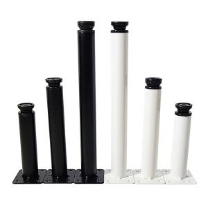 철제 원형 테이블다리 높이조절 가구 책상 화장대 수납장 철재 상다리