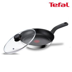 테팔 인덕션 에센스쿡 후라이팬 28cm+유리뚜껑 28cm