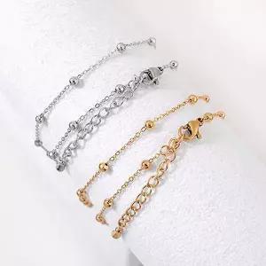 싼비즈 [8-355-09]써지컬스틸 목걸이줄 230SF+3mm볼 57cm ,1개