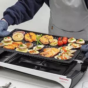 해마루 분리형 와이드 대형 전기그릴 고기불판 펜션 삼겹살 HM-3022G