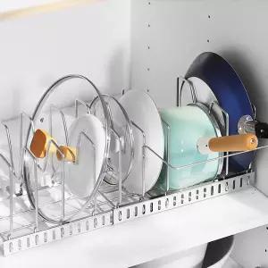 정리수납전문가 스텐 주방정리 거치대 냄비정리대 블랙 후라이팬정리대