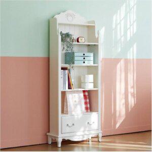 [무료배송]퀸스 앤 로코코 화이트 원목 프리미엄 도장 책장 북선반