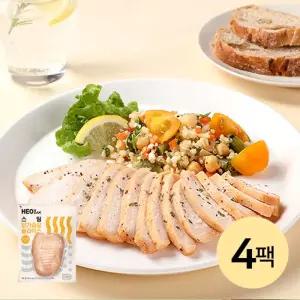 [허닭] 스팀 닭가슴살 슬라이스 오리지널 4팩