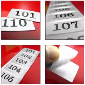 숫자 스티커 라벨 번호 번호표 번호판 사물함 신발장 옷장 학교 사우나 찜질방 목욕탕 헬스장