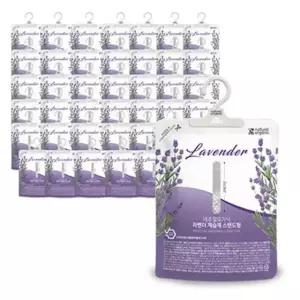 네츄럴오가닉 라벤더 제습제 150g 파우치 40개+옷걸이 40개