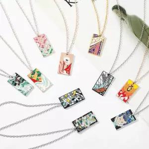 블루바구니 귀멸의 칼날 목걸이 패션 코스튬 굿즈 탄지로 무이치로 시노부