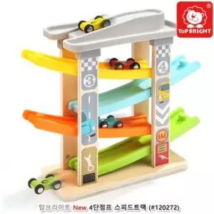 탑브라이트 New 4단점프 스피드트랙 (120272)/컵쌓기블록 유아놀이감 탑쌓기 링놀이 나무쌓기 교구 유아