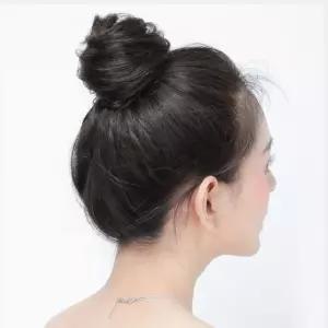 프라픽  똥머리 가발 면접 승무원 가채 곱창 당고 붙임 덧가발 곱창끈 머리끈 올림머리 묵음 한복